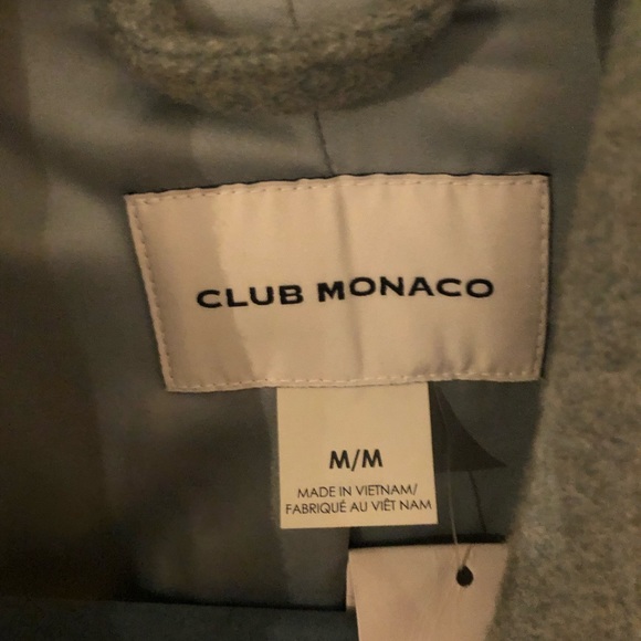 Club Monaco Wool Coat Blue/Green - Picture 5 of 9